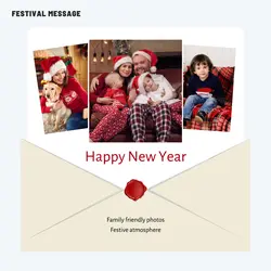 Personal Sharing Festival Message Display Modern