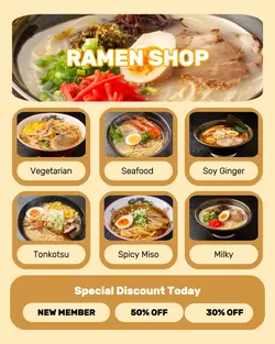 Ramen Shop Menu