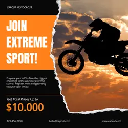 Extreme Sport Competition Instagram Post