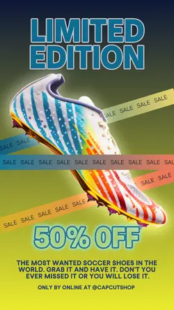 SOCCER SHOES PROMO INSTAGRAM STORY