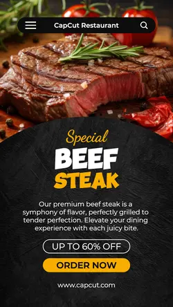 Beef Steak Food Promotion