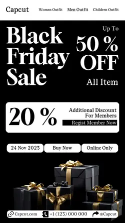 Black Friday Promotion Sale Instagram Story