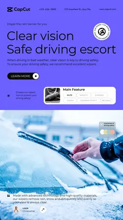 Auto parts Wipers Publicity Simple