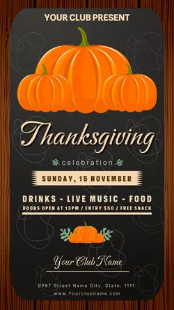 Thanksgiving Flyer Invitation