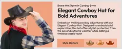 E-commerce Detail Page Fashion Cowboy Hat