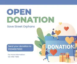 Open Donation Facebook Post