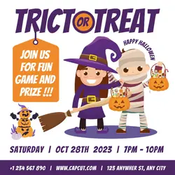 Trick or Treat Hallowen Instagram Post