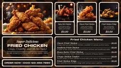 delicious fried chicken twitter post