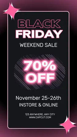 Black Friday Pink Instagram story