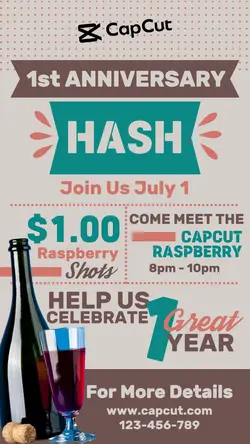 Food and Beverages Wine Poster Instagram Story