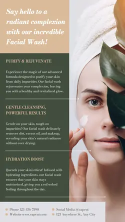 Facial Wash Product Display Instagram Story