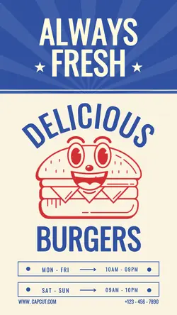 Retro Food Style - IG Story Template