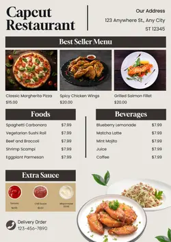 New Menu Restaurant