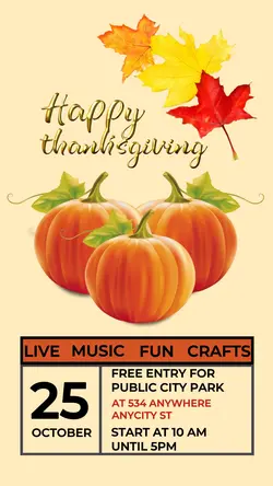 Thanksgiving Display For Tiktok Post