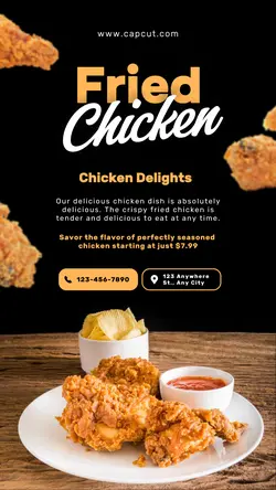 Fried Chicken Food Promotion Instagram Story