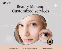 Beauty Makeup Effect display Minimalist 