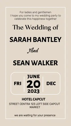 WEDDING INVITATION