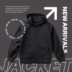 E-Commerce Hero Image+Fashion Industry Jacket New Arrivals