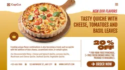Tasty Quiche Flavors Promotion