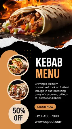 Kebab Menu Promotion Instagram Story