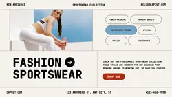 Fashion Sportswear Product Display Twitter Post