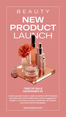 Beauty Product Launch Sale Tiktok Post