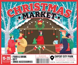 CHRISTMAS MARKET RED