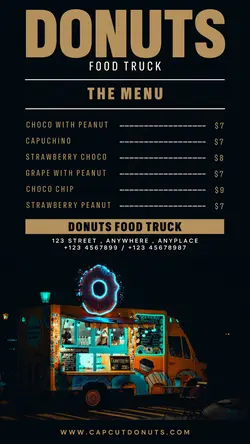 Food and Beverage Food Truck MENU