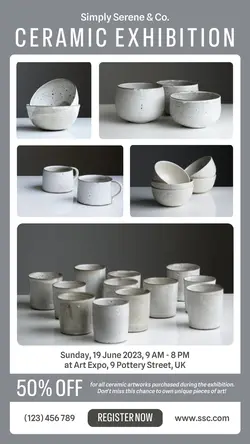 Other Industry Ceramic Exhibition Instagram Story