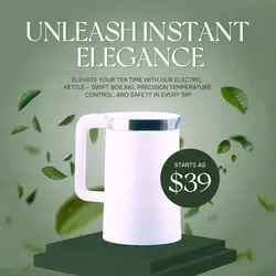 E-Commerce Electronic Hero Image Kettle Nature