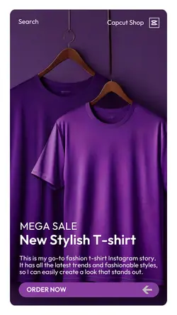 Fashion T-shirt Promotion Instagram Story