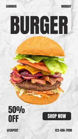 Foods Burger Promotion