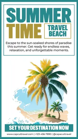 Summer Time Travel Promotion Instagram Story