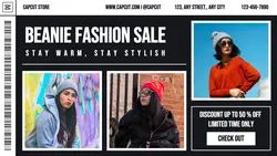 Beanie Fashion Sales Promotion Twitter Post