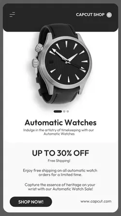 Men Watch Promotion Instagram Story