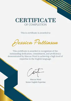 Non-marketing Certificate Elegant