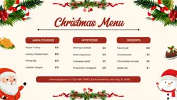 Christmas Menu Twitter Post