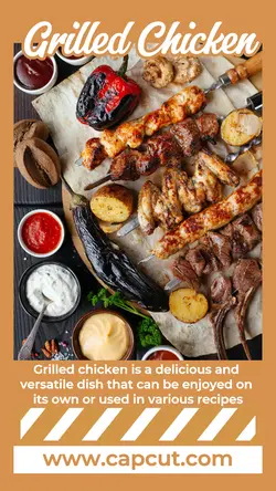 Food Grilled Chicken Display Instagram Story