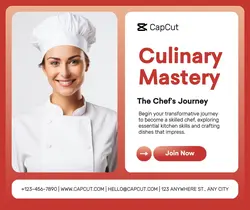 Food Chef Class Gradient Facebook Post