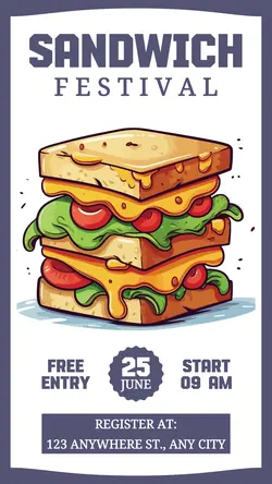 Sandwich Festival Promotion Instagram Story