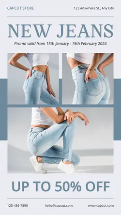 Jeans Promotion Instagram Story