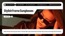 Fashion Sunglasses Product Display Twitter Post