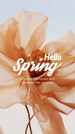 January Track Hello Spring Instagram Story
