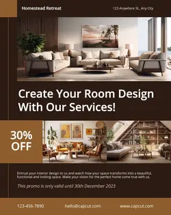 Interior Design Promotion Instagram Portrait