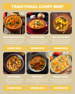 Curry Restaurant Menu