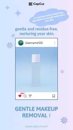 Beauty Makeup remover Display minimalist