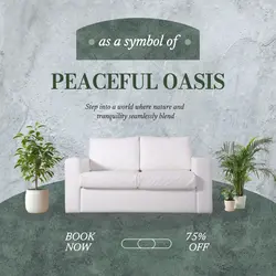 Instagram Post - Peaceful Room With Greenery Interior