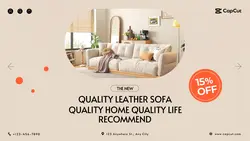 Household Leather Sofa Display Minimalist