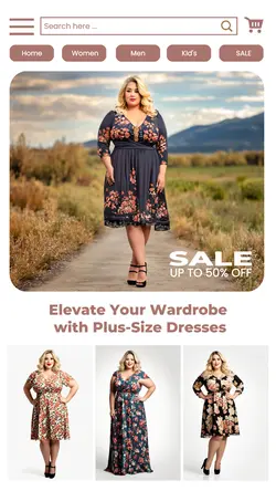 Fashion Plus Size Dress Promotion