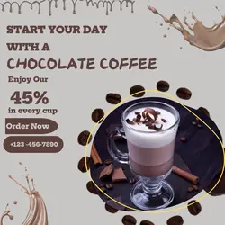 Chocolate Coffee Discount Instagram Post